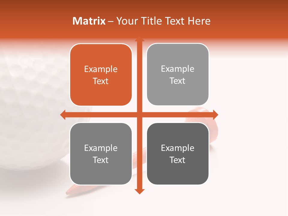 Golf Ball Drive Match PowerPoint Template