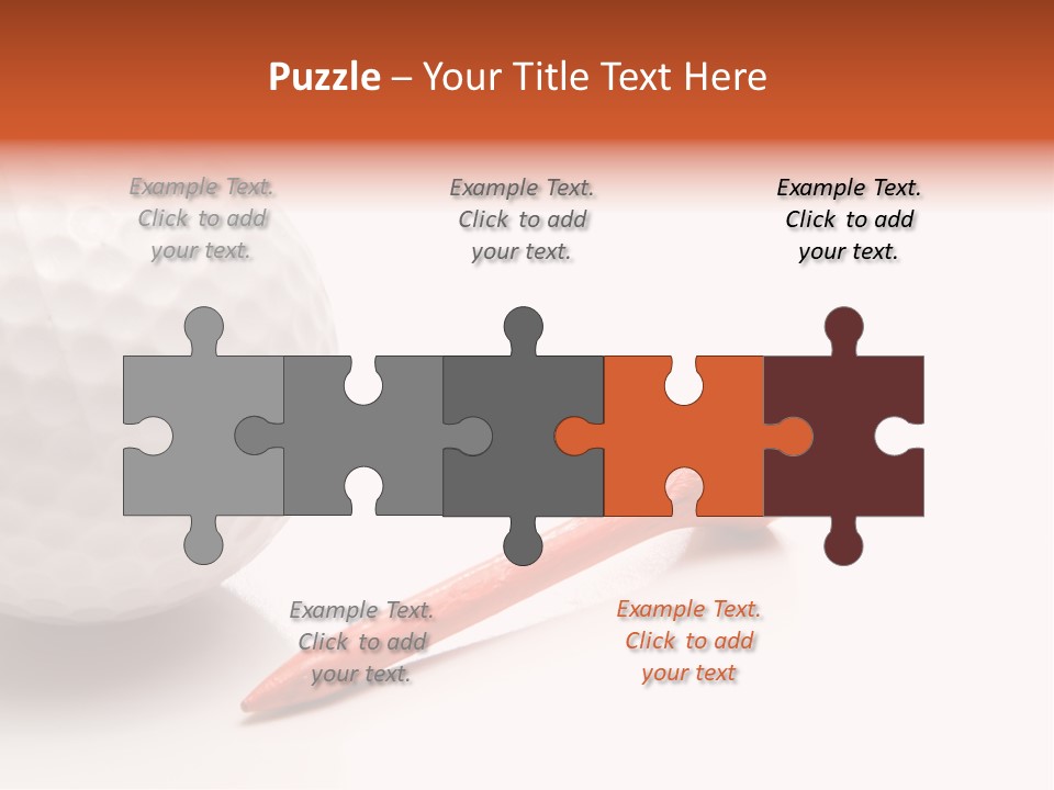 Golf Ball Drive Match PowerPoint Template