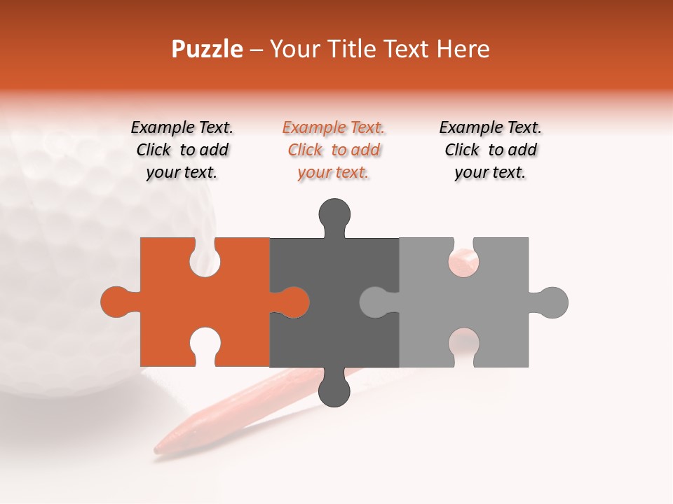 Golf Ball Drive Match PowerPoint Template