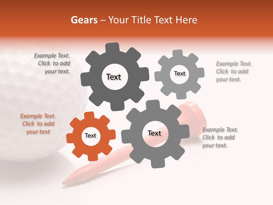 Golf Ball Drive Match PowerPoint Template