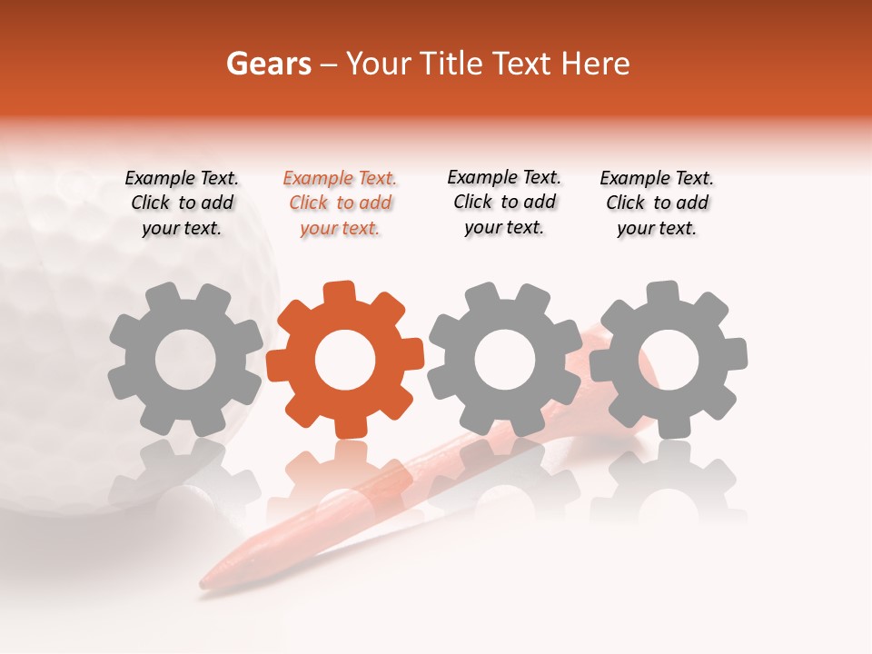 Golf Ball Drive Match PowerPoint Template