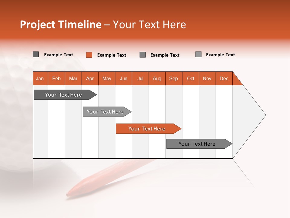 Golf Ball Drive Match PowerPoint Template