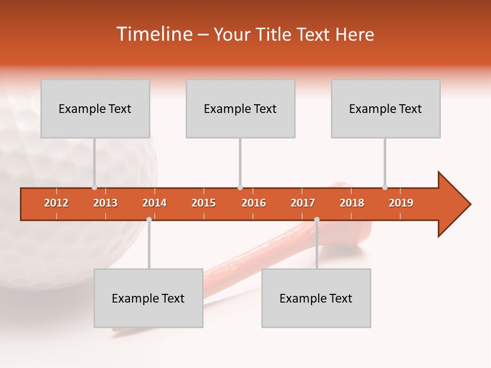 Golf Ball Drive Match PowerPoint Template