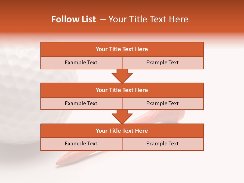 Golf Ball Drive Match PowerPoint Template