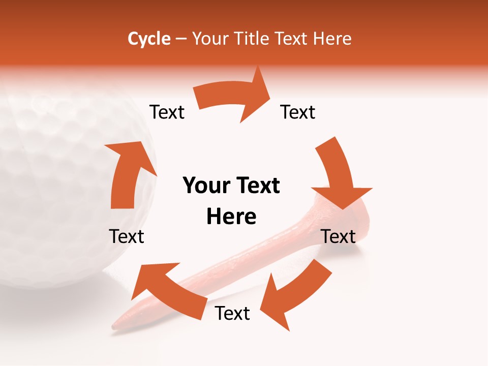 Golf Ball Drive Match PowerPoint Template