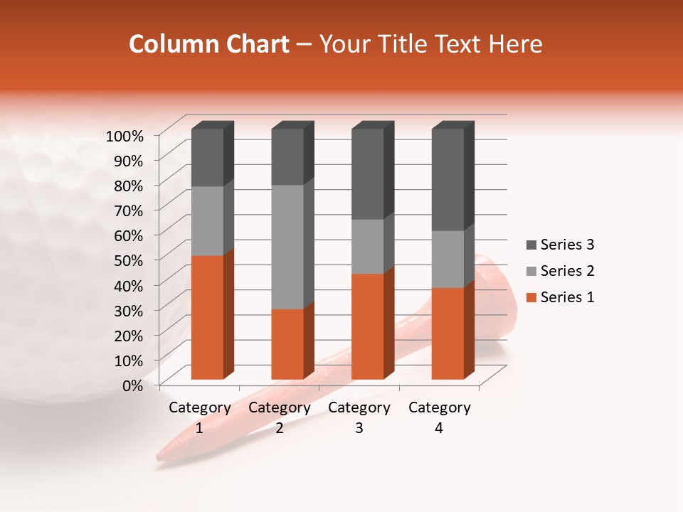 Golf Ball Drive Match PowerPoint Template