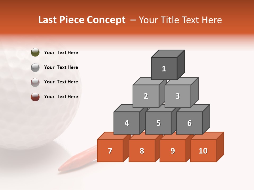 Golf Ball Drive Match PowerPoint Template