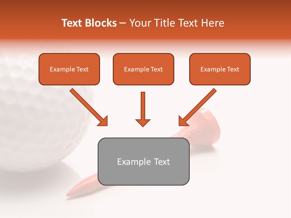 Golf Ball Drive Match PowerPoint Template