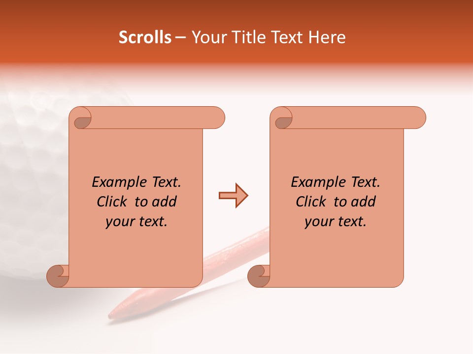 Golf Ball Drive Match PowerPoint Template