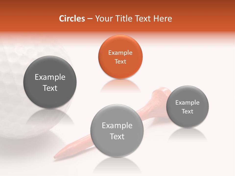 Golf Ball Drive Match PowerPoint Template