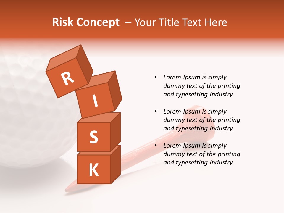 Golf Ball Drive Match PowerPoint Template