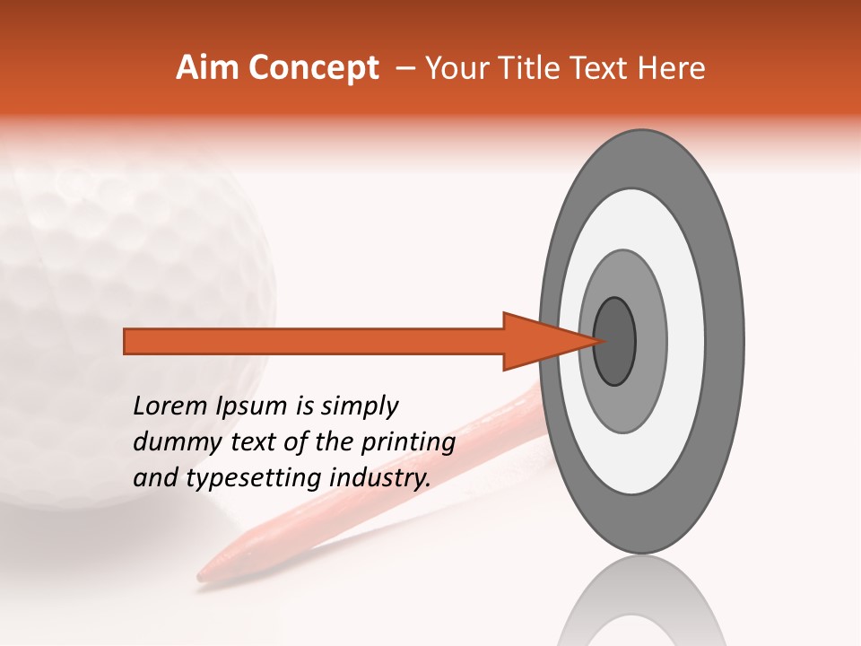 Golf Ball Drive Match PowerPoint Template