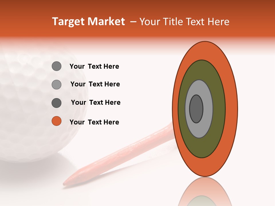 Golf Ball Drive Match PowerPoint Template