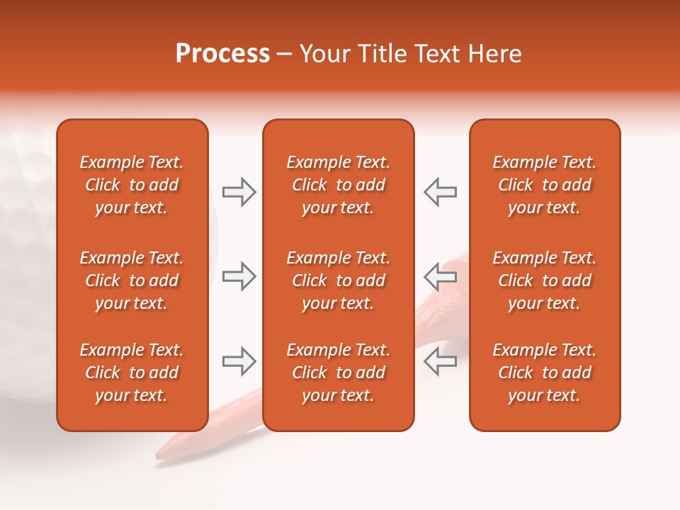 Golf Ball Drive Match PowerPoint Template