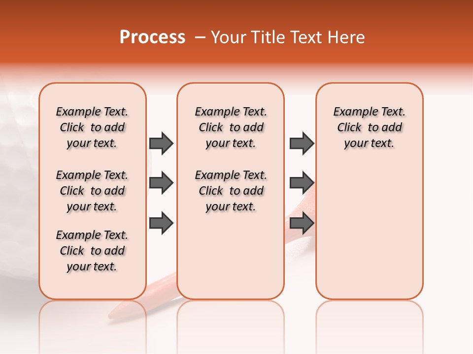 Golf Ball Drive Match PowerPoint Template