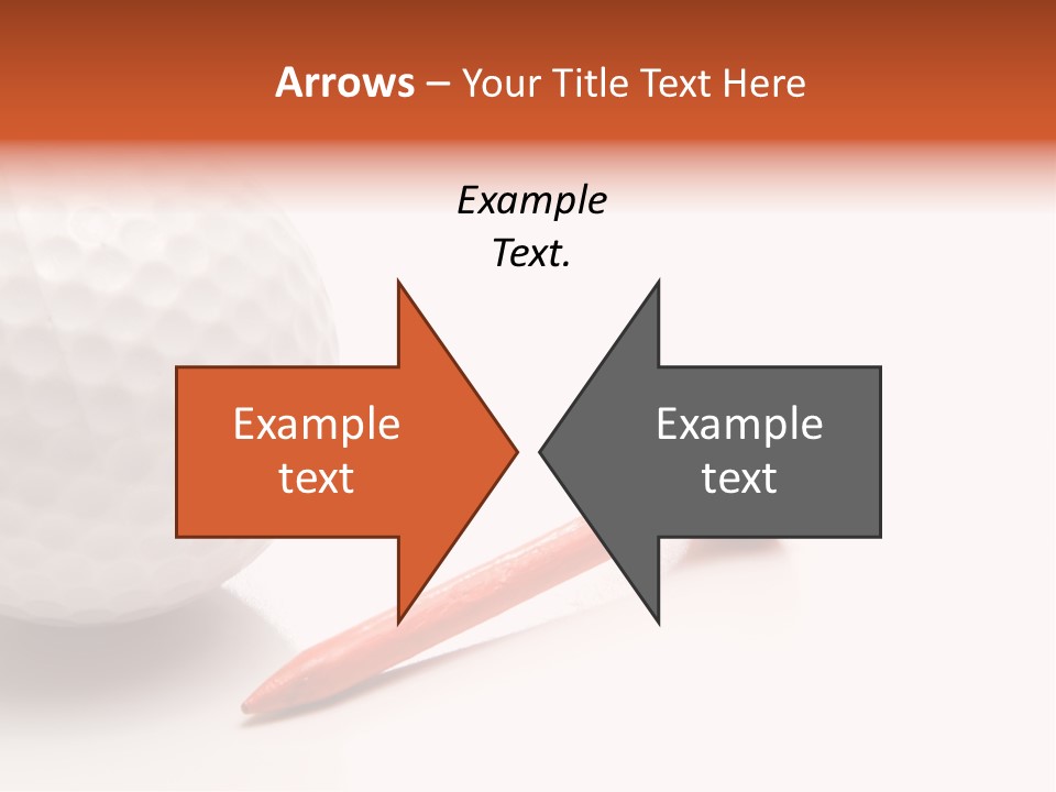 Golf Ball Drive Match PowerPoint Template