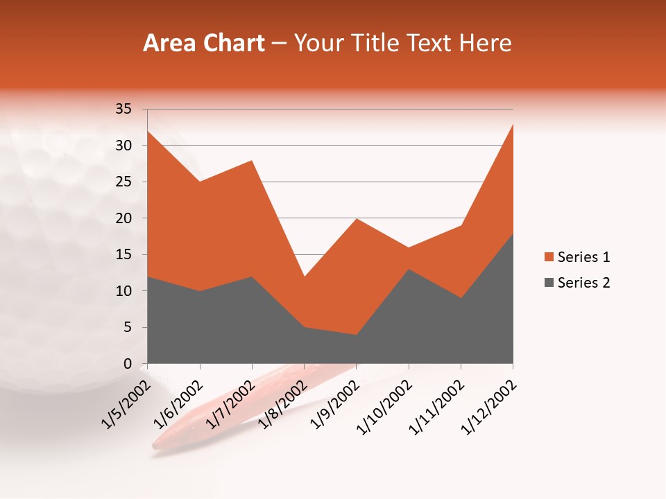 Golf Ball Drive Match PowerPoint Template