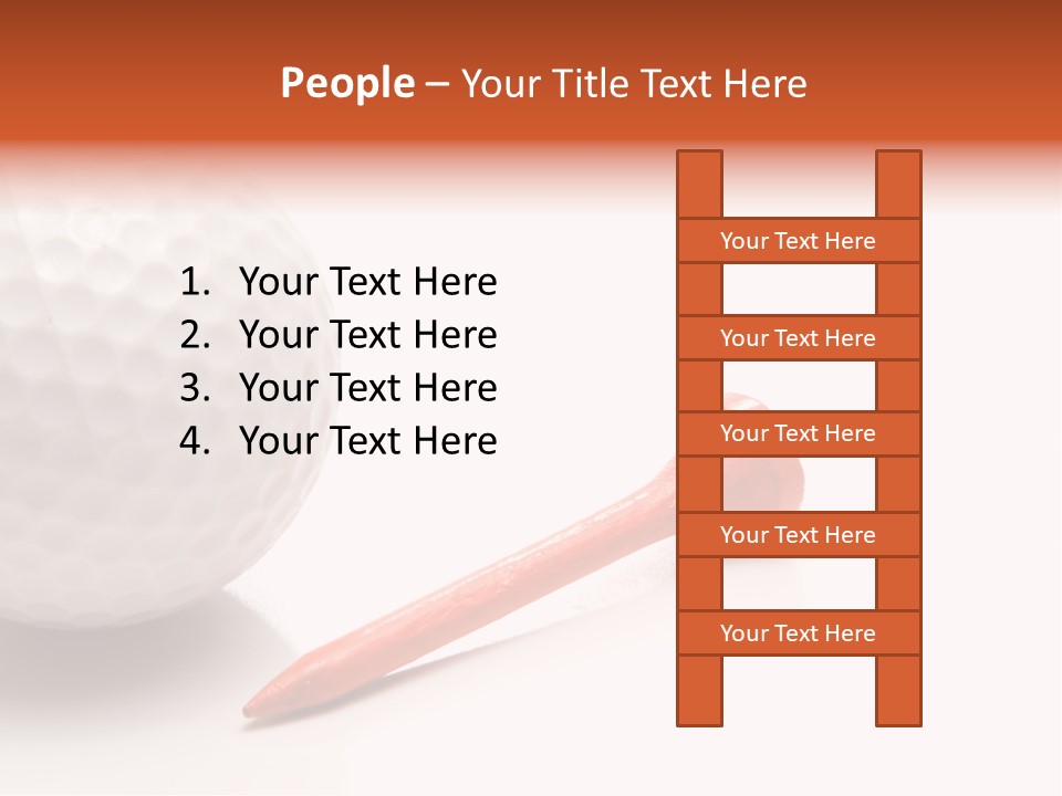 Golf Ball Drive Match PowerPoint Template