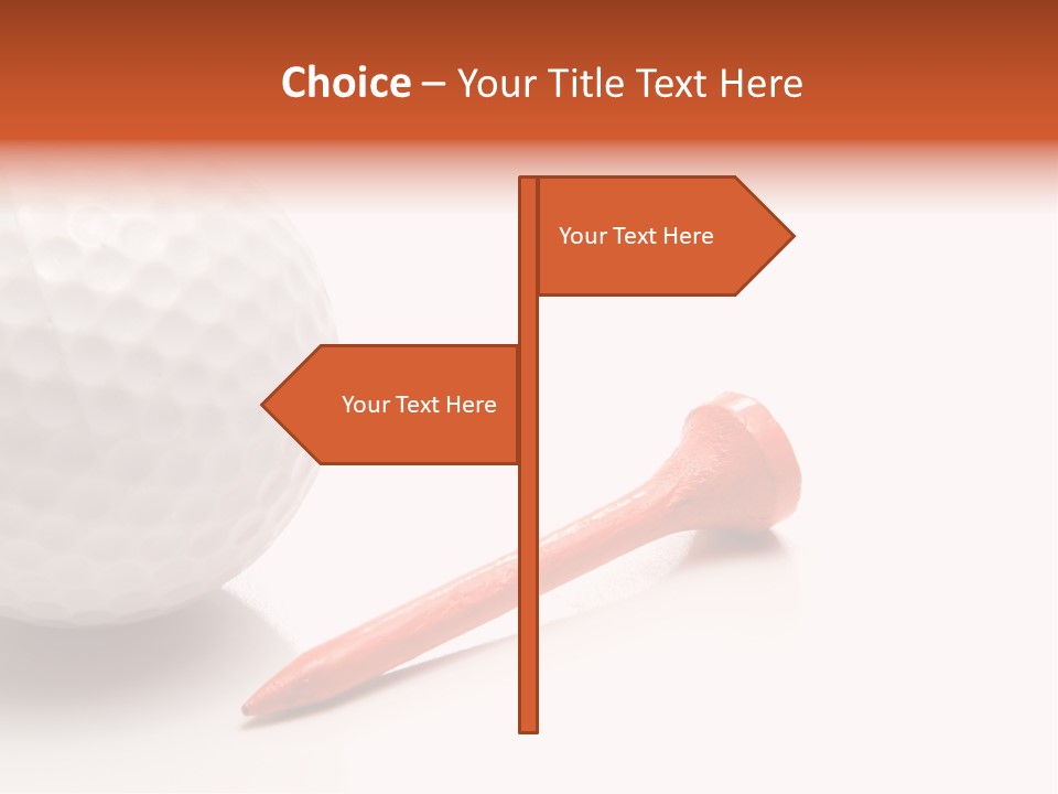 Golf Ball Drive Match PowerPoint Template