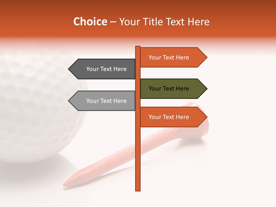 Golf Ball Drive Match PowerPoint Template