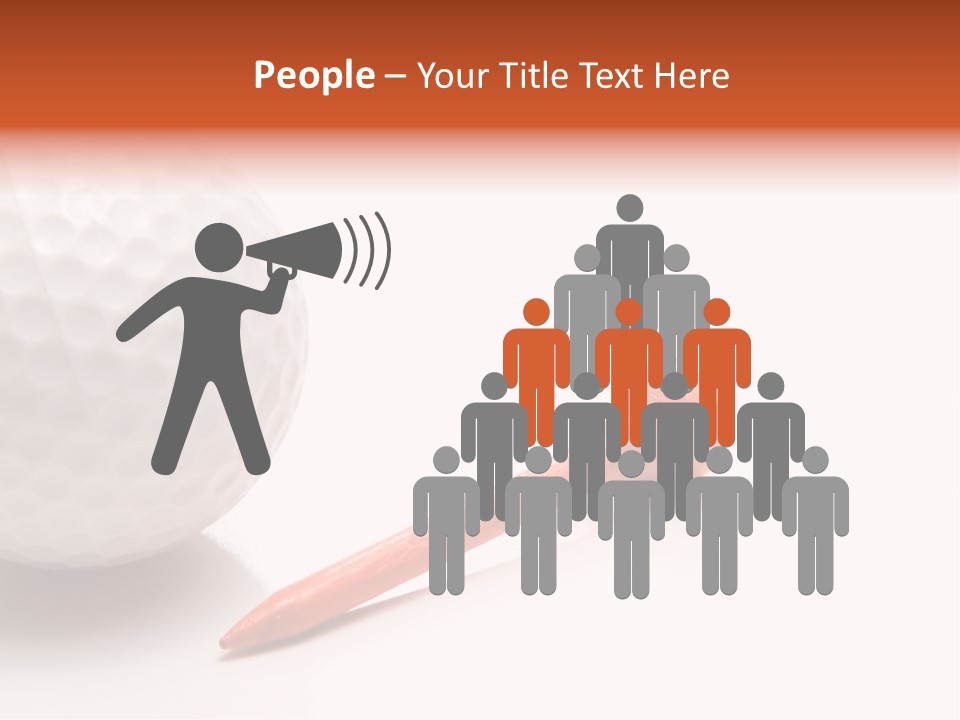 Golf Ball Drive Match PowerPoint Template