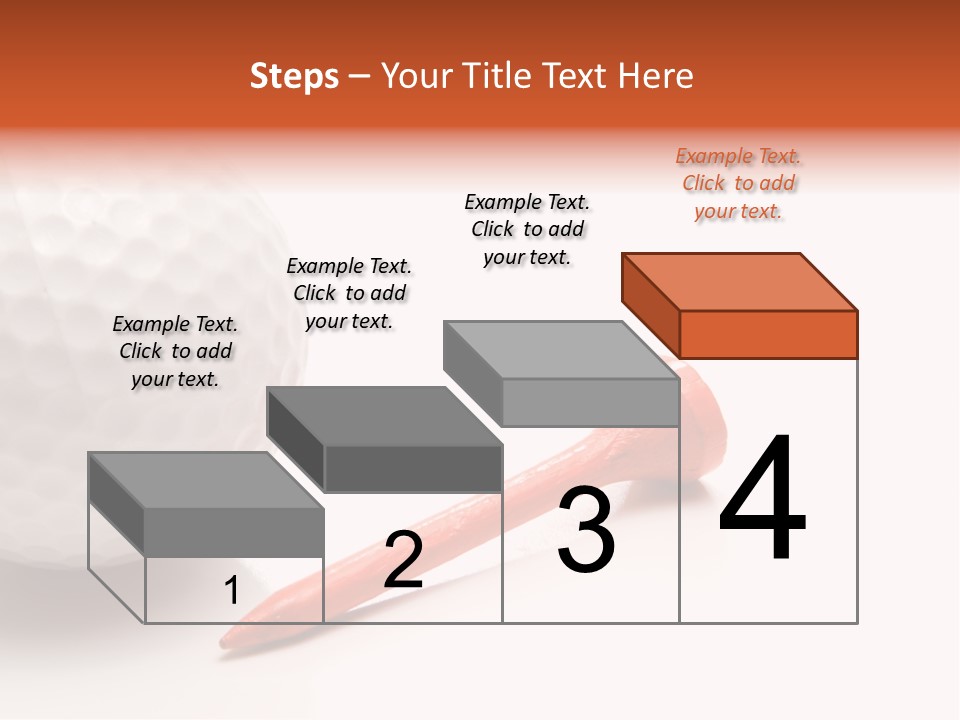 Golf Ball Drive Match PowerPoint Template