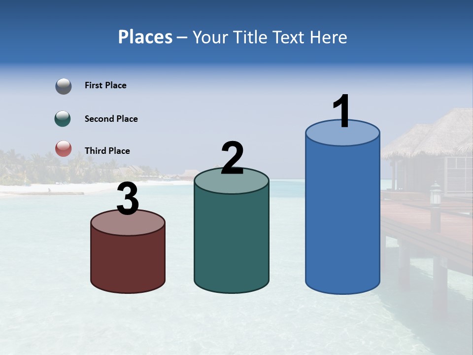 Lagoon Maldives Tan PowerPoint Template
