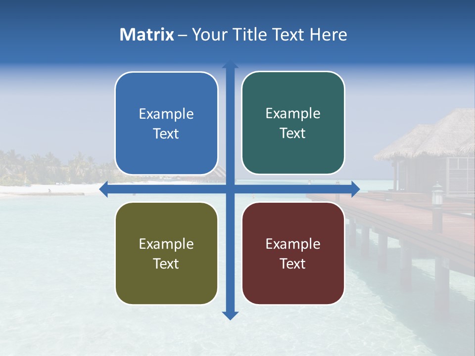 Lagoon Maldives Tan PowerPoint Template