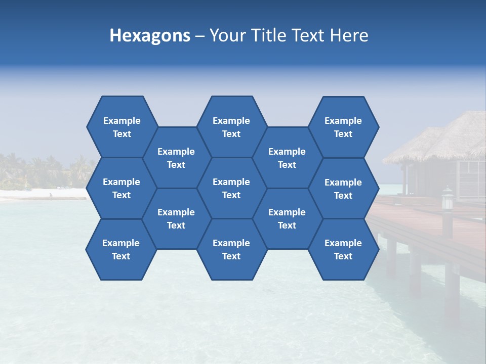 Lagoon Maldives Tan PowerPoint Template