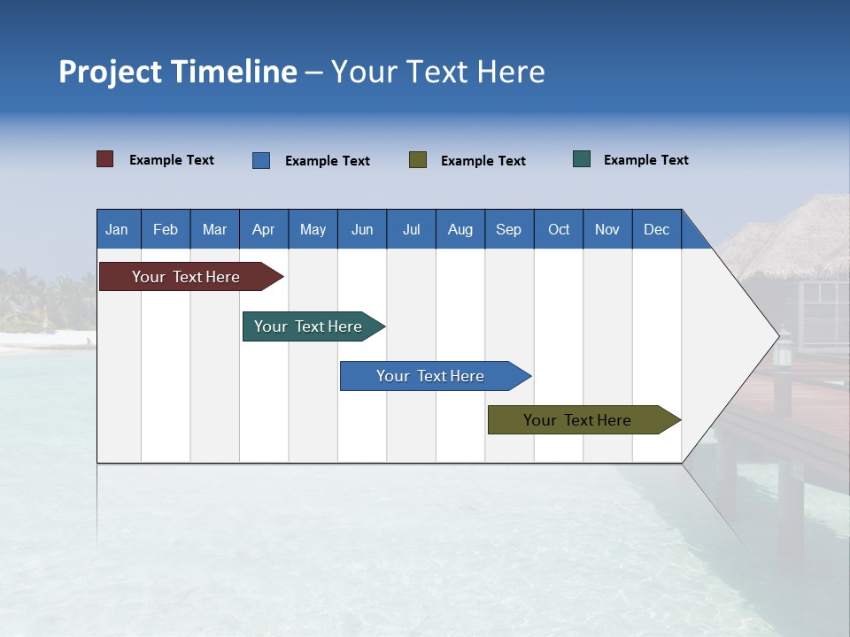 Lagoon Maldives Tan PowerPoint Template