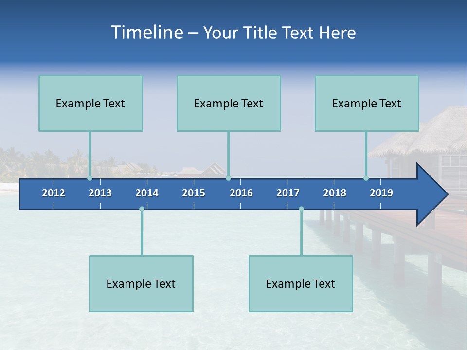 Lagoon Maldives Tan PowerPoint Template