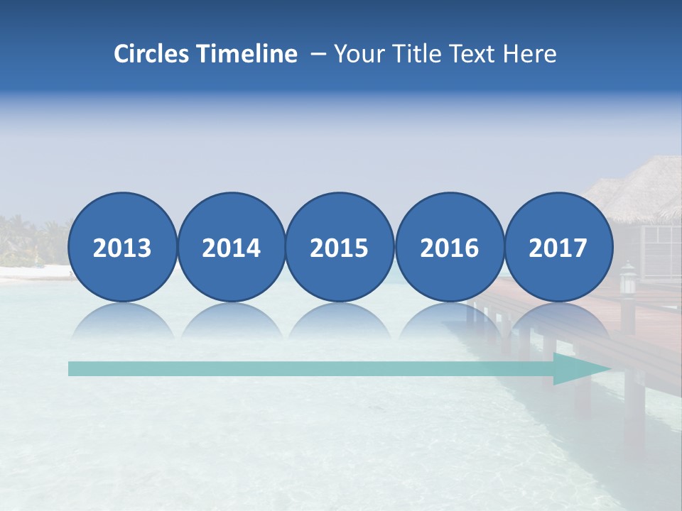 Lagoon Maldives Tan PowerPoint Template