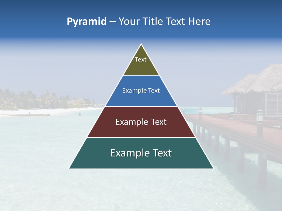 Lagoon Maldives Tan PowerPoint Template