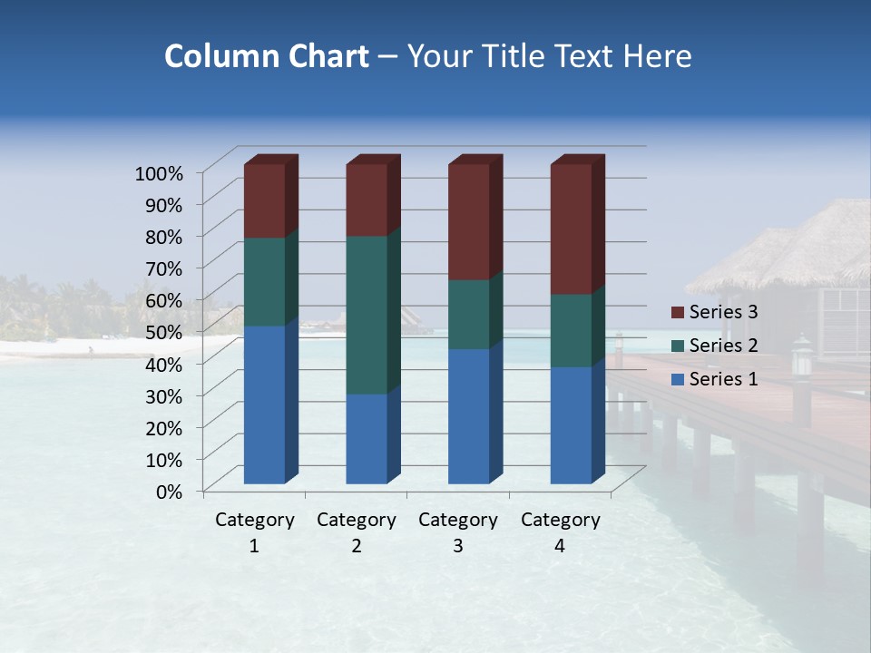 Lagoon Maldives Tan PowerPoint Template