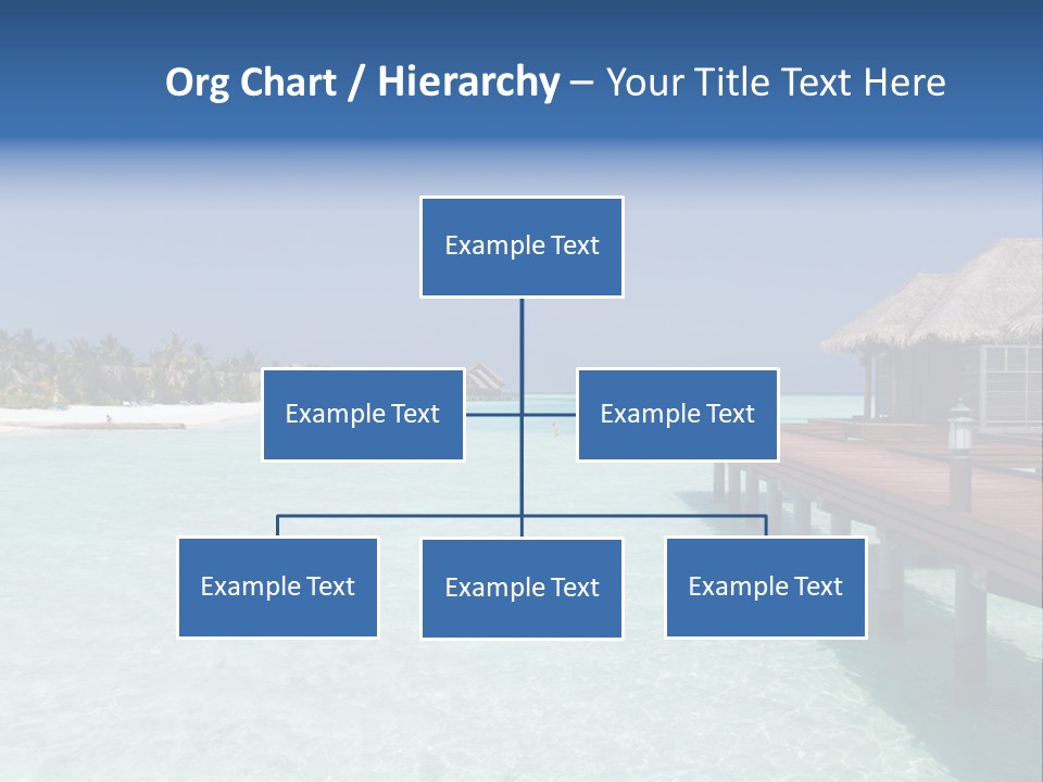Lagoon Maldives Tan PowerPoint Template