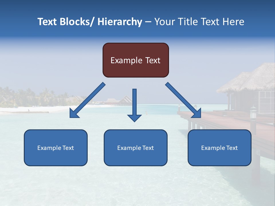 Lagoon Maldives Tan PowerPoint Template