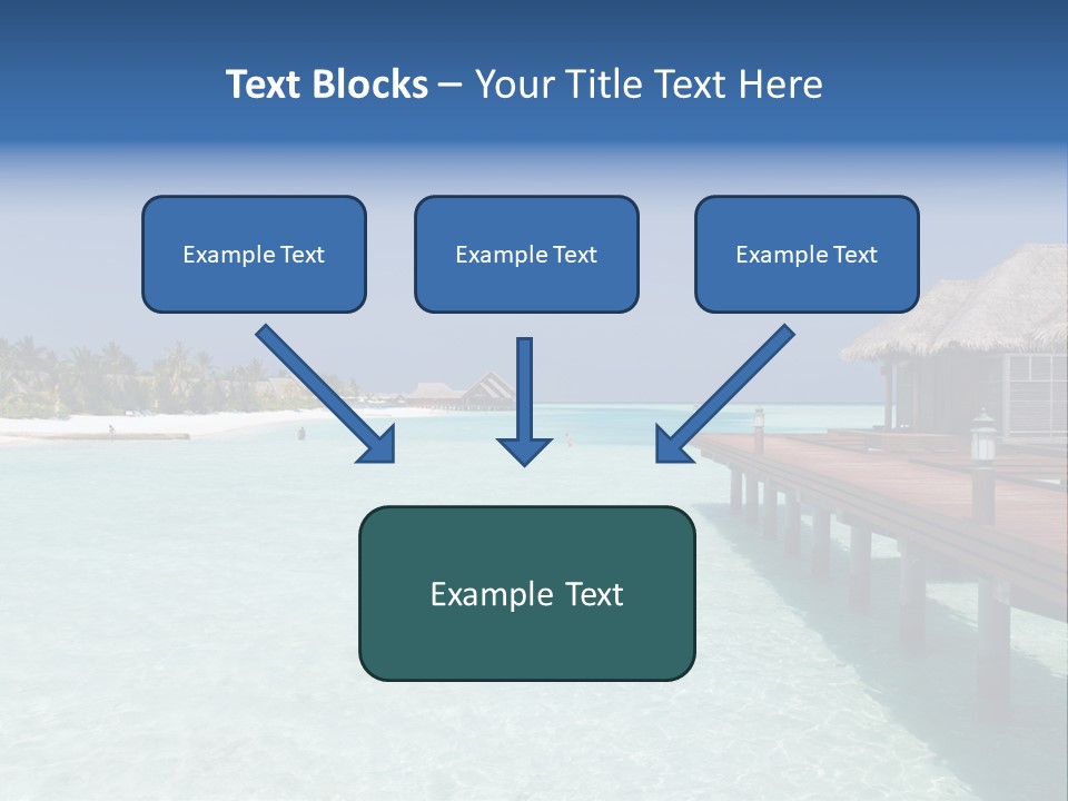 Lagoon Maldives Tan PowerPoint Template