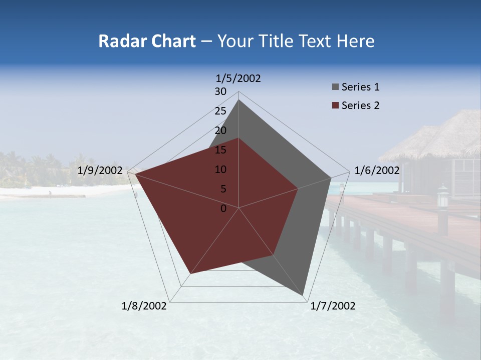 Lagoon Maldives Tan PowerPoint Template
