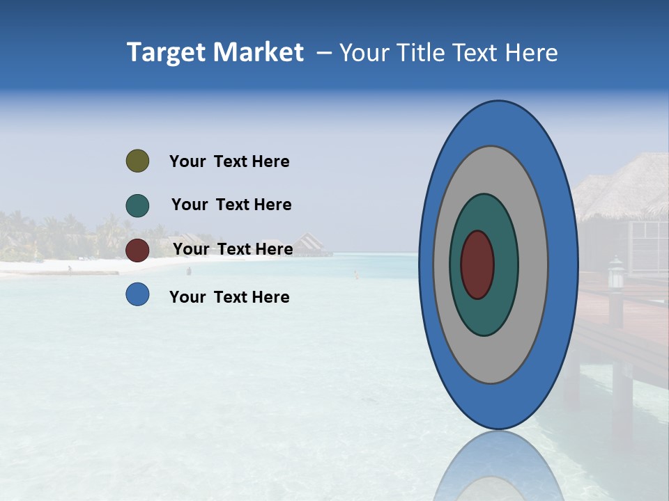 Lagoon Maldives Tan PowerPoint Template