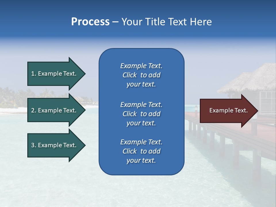 Lagoon Maldives Tan PowerPoint Template