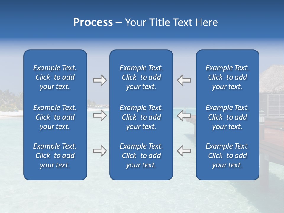 Lagoon Maldives Tan PowerPoint Template