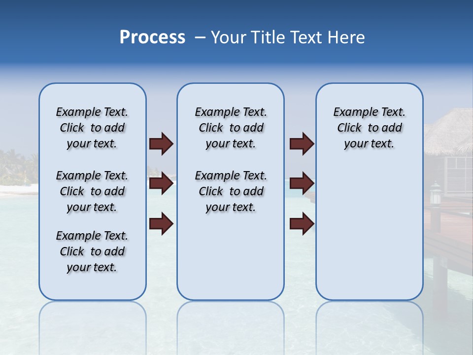 Lagoon Maldives Tan PowerPoint Template