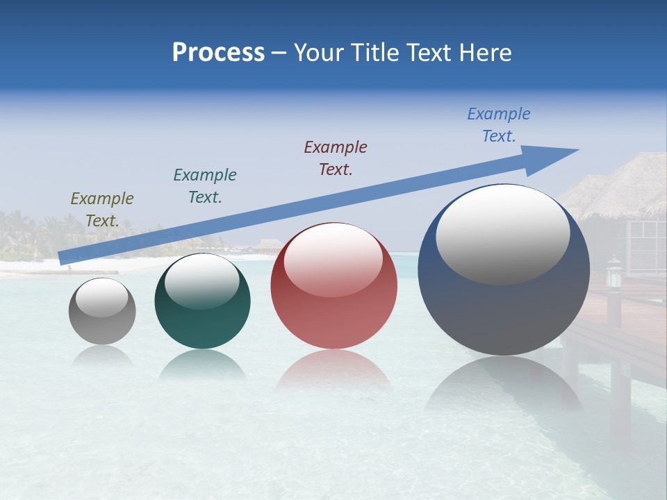 Lagoon Maldives Tan PowerPoint Template