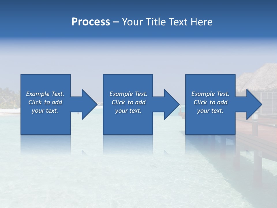 Lagoon Maldives Tan PowerPoint Template