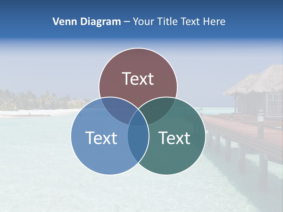 Lagoon Maldives Tan PowerPoint Template