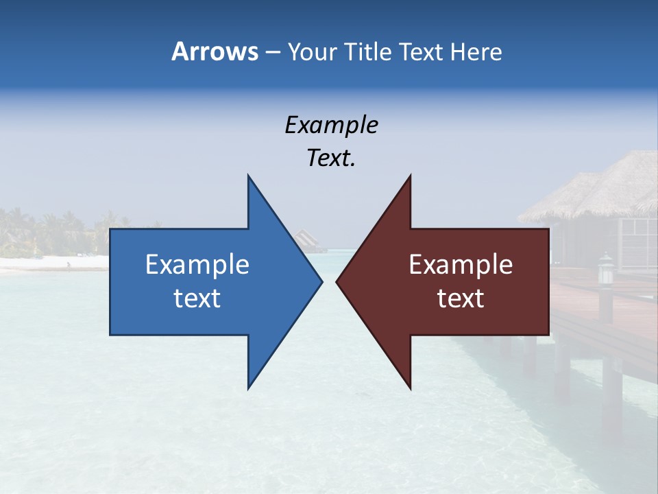 Lagoon Maldives Tan PowerPoint Template