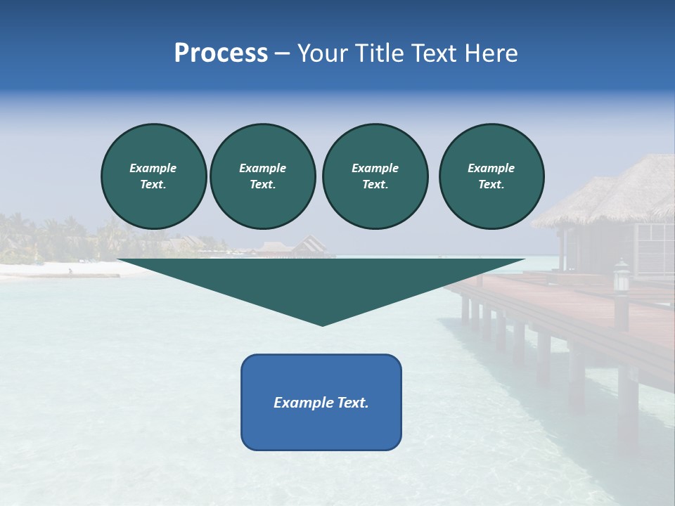 Lagoon Maldives Tan PowerPoint Template