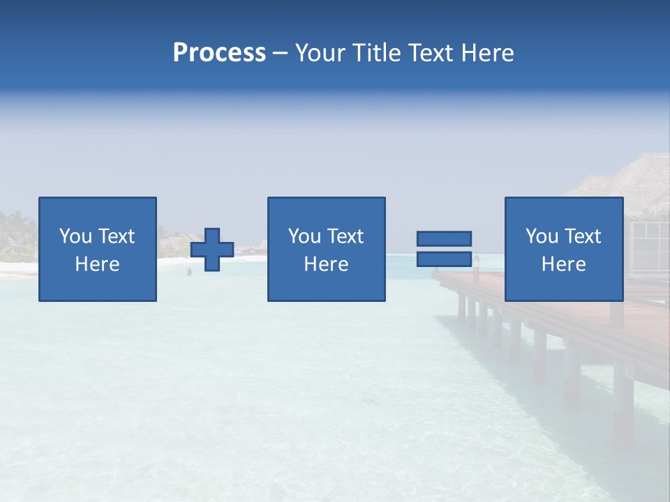 Lagoon Maldives Tan PowerPoint Template