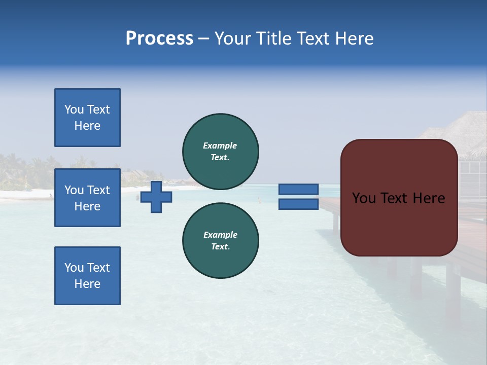 Lagoon Maldives Tan PowerPoint Template