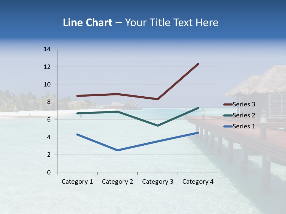 Lagoon Maldives Tan PowerPoint Template